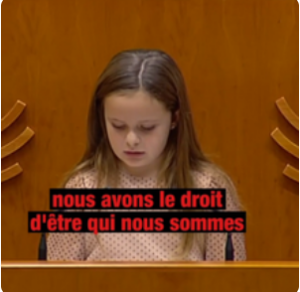 Une fillette de 8 ans explique devant un parlement qu’elle est transgenre depuis l’âge de 4 ans », je m’interroge…qu’en penser, compte-tenus de ce qu’on sait du développement du jeune enfant? Et au regard de la Convention Internationale des droits de l’enfant?